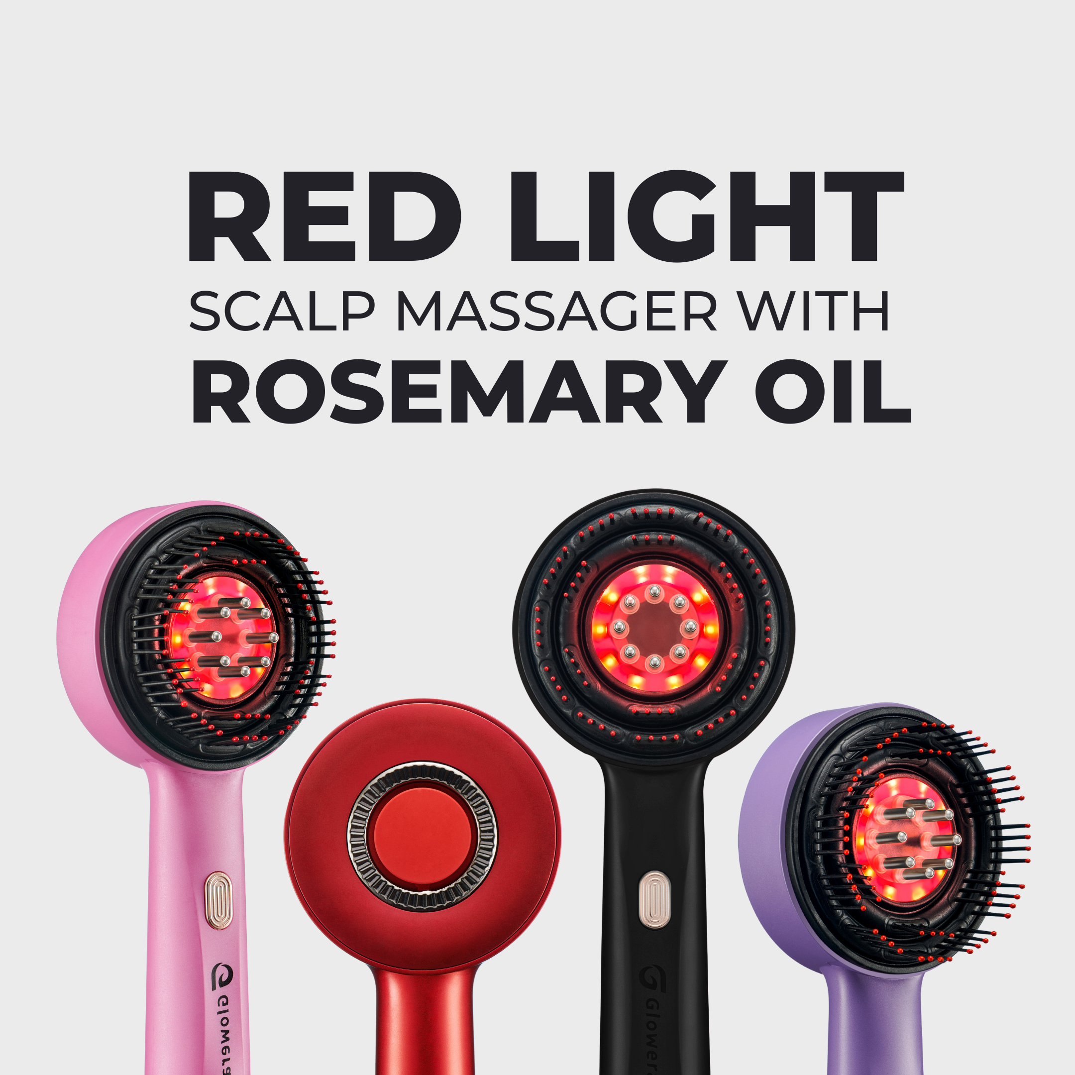 Glowera™ Red Light Scalp Massager 3 in 1