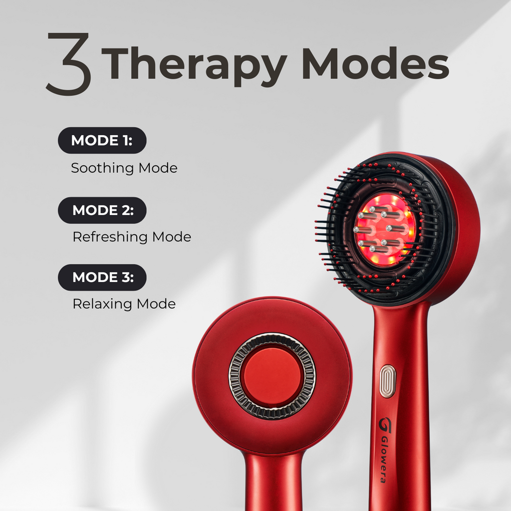 Glowera™ Red Light Scalp Massager 3 in 1